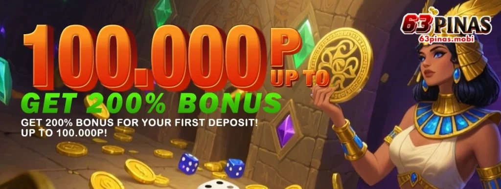 63PINAS download page promoting quick access to casino app and online casino platform